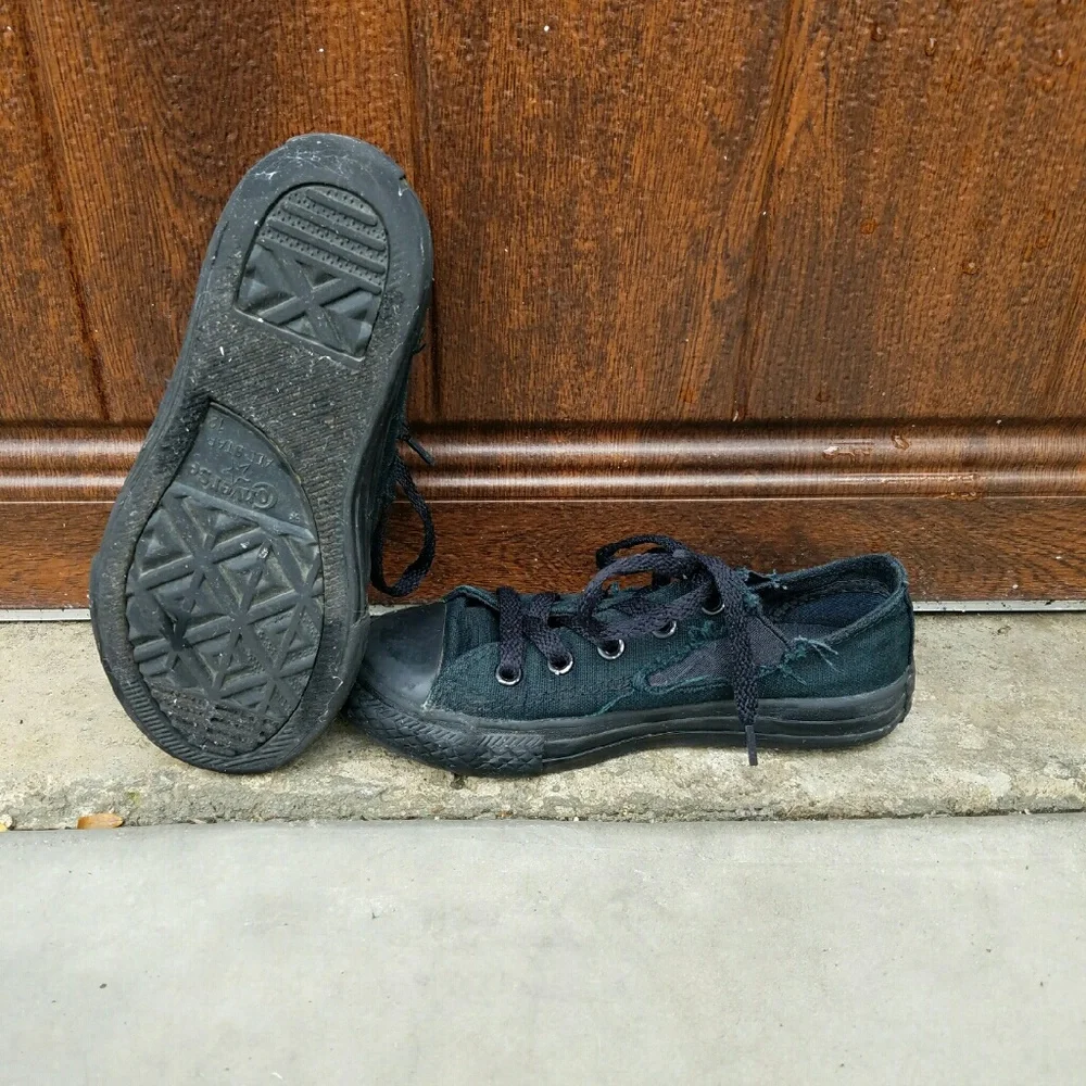 Little Boy's Black Converse